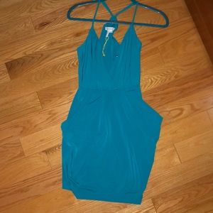 Teal BCBG party dress